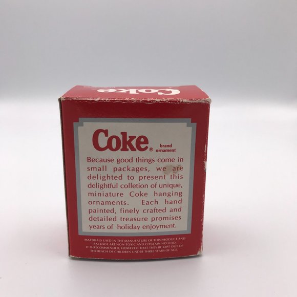 Coca Cola "Christmas Delivery" Snowman Ornament Vintage 1992 Coke Mini Enesco - Picture 4 of 9